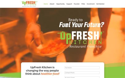 UpFresh Kitchen Franchise Site